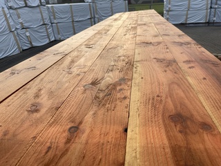 Ca. 20x Douglas planken fijnbezaagd, 22x200mm, lengte 500cm